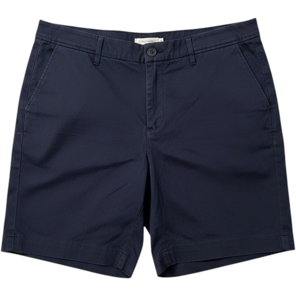 Talbots Navy Blue Perfect Short Chino Mid Rise Cotton Stretch Shorts Womens 16